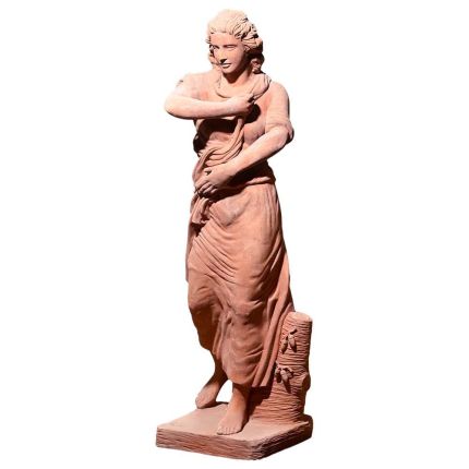 Terracotta Figur "Signora Inverno"