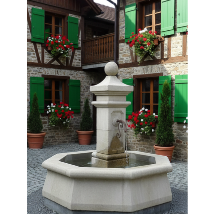 Französischer Antikbrunnen Gourdon - bild 04