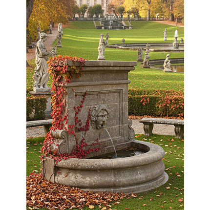 Antiker Kalksteinbrunnen Anduze 1