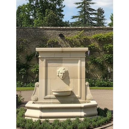 Antiker Wandbrunnen Naturstein Anduze II B2