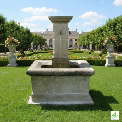 Gartenbrunnen Wandbrunnen Naturstein Aubais