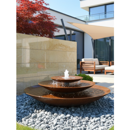 Cortenstahlbrunnen Wasserschale Aqua Bowl 140 M3 UB