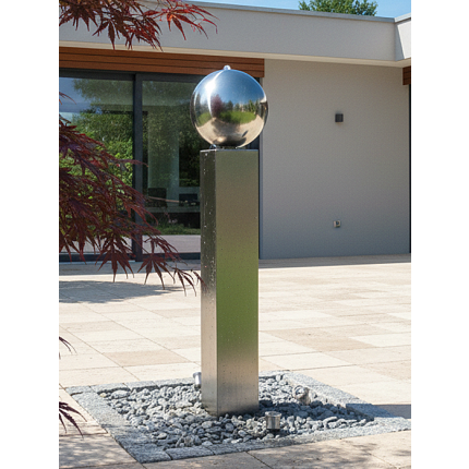 Edelstahlbrunnen Frankfurt S25