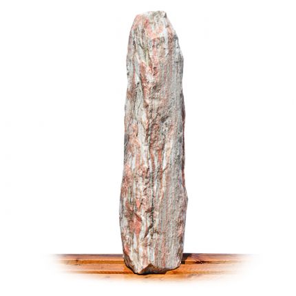 Norwegisch Pink Marmor Quellstein Nr 124/H 122cm