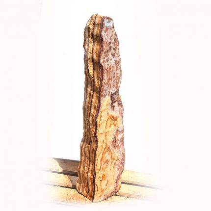 Onyx Marmor Poliert Quellstein Nr 212/H110cm