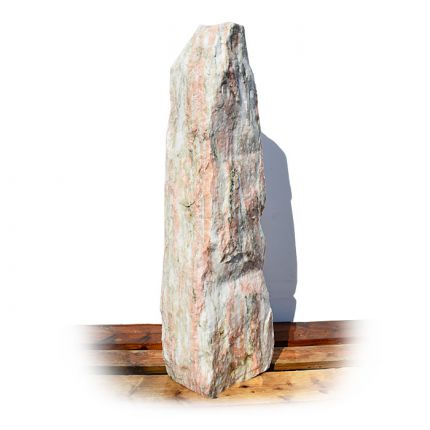 Norwegisch Pink Marmor Quellstein Nr 83/H 94cm