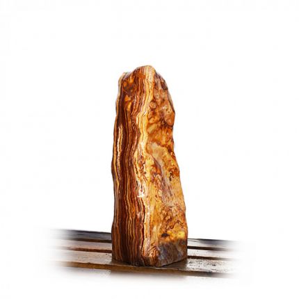 Onyx Marmor Poliert Quellstein Nr 410/H51cm