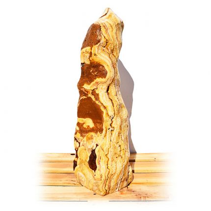 Onyx Marmor Poliert Quellstein Nr 429/H77cm