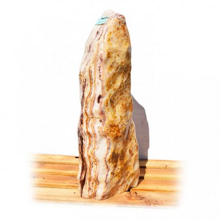 Onyx Marmor Poliert Quellstein Nr 432/H72cm