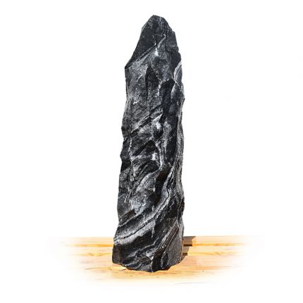 Tiger Black Marmor Quellstein Nr 111/H92cm