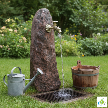 Wasserentnahmestelle Naturstein Vangol Bild 2