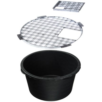 Wasserspiel Becken PE Ø 112cm inkl. Gitterrost